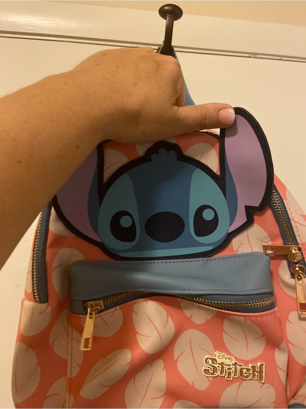 Disney Coral and Blue Stitch Kids Backpack